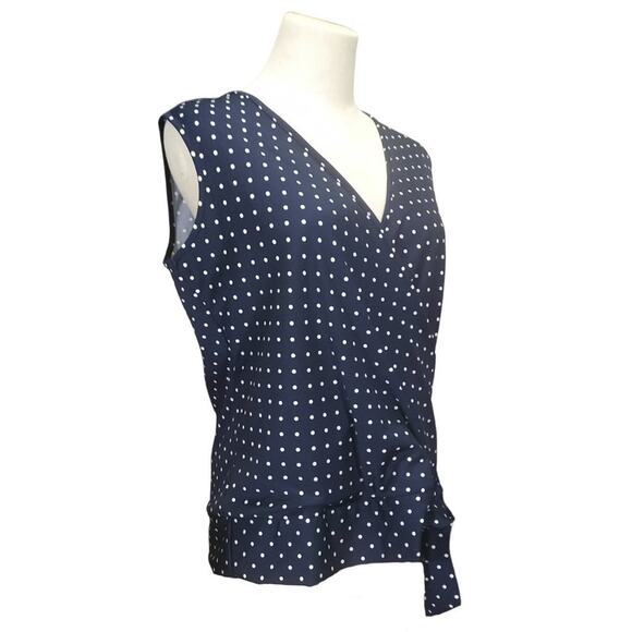 Perseption Concepts Polka Dot Top NWT - Picture 2 of 7